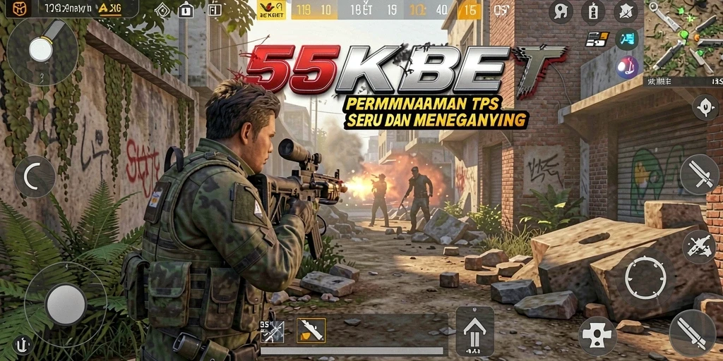 Tampilan menegangkan gameplay TPS di 55KBET