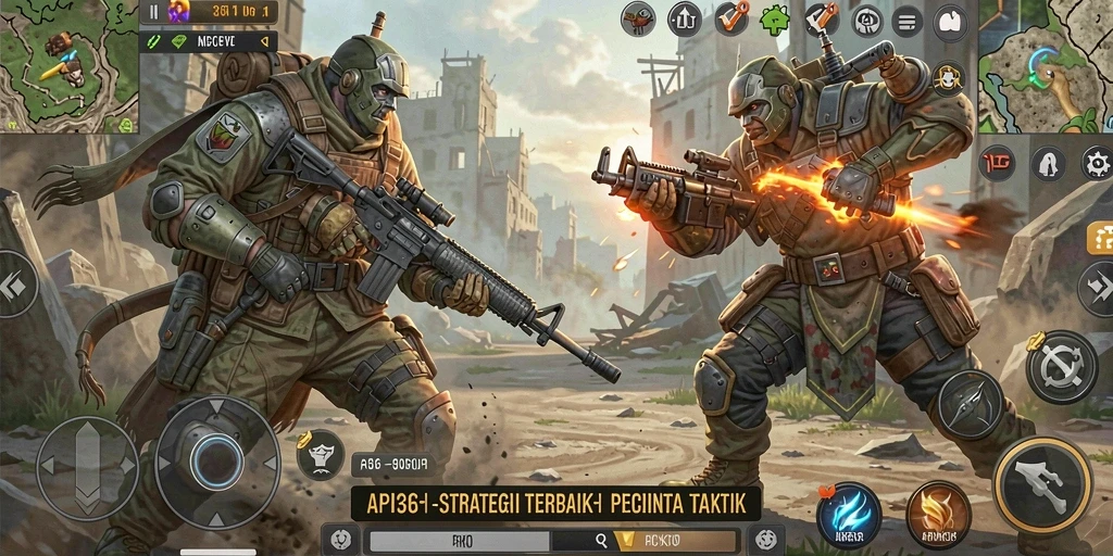 Tangkapan layar API36 menunjukkan intensitas pertarungan strategi yang mendebarkan.