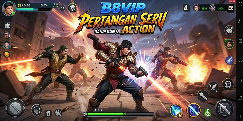 Gameplay seru B8VIP dengan pertarungan menegangkan.
