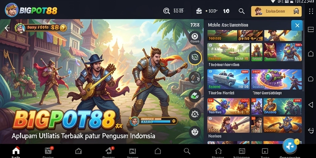 Tampilan utama BIGPOT88 dengan antarmuka yang intuitif dan fitur canggih.