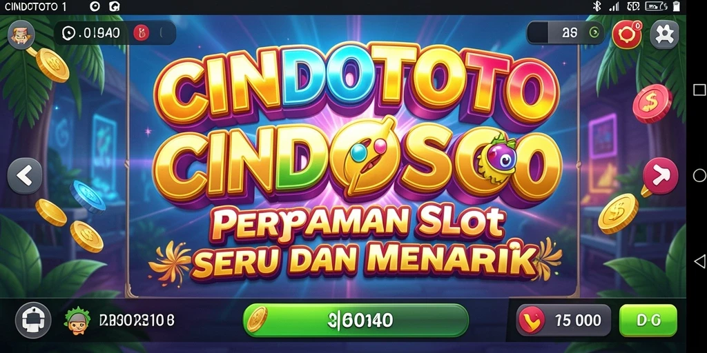 Tampilan gameplay CINDOTOTO yang penuh warna dan menarik.