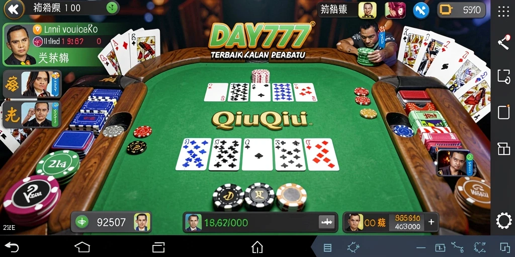 Tampilan gameplay QiuQiu yang menarik dan menyenangkan.