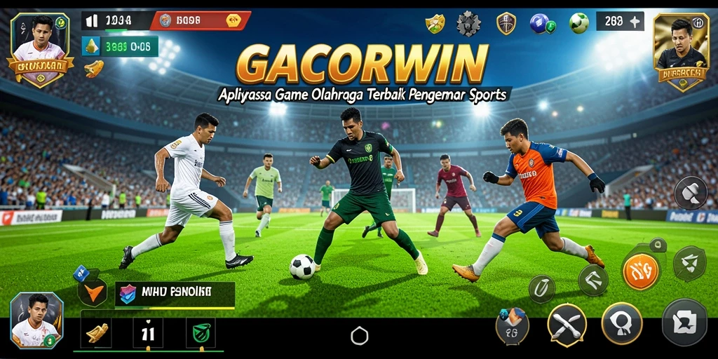 Tampilan gameplay menarik dari GACORWIN yang penuh aksi olahraga.
