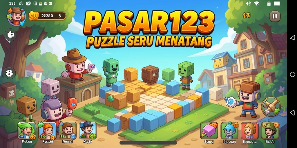 Tampilan gameplay PASAR123 yang menantang dan menyenangkan.