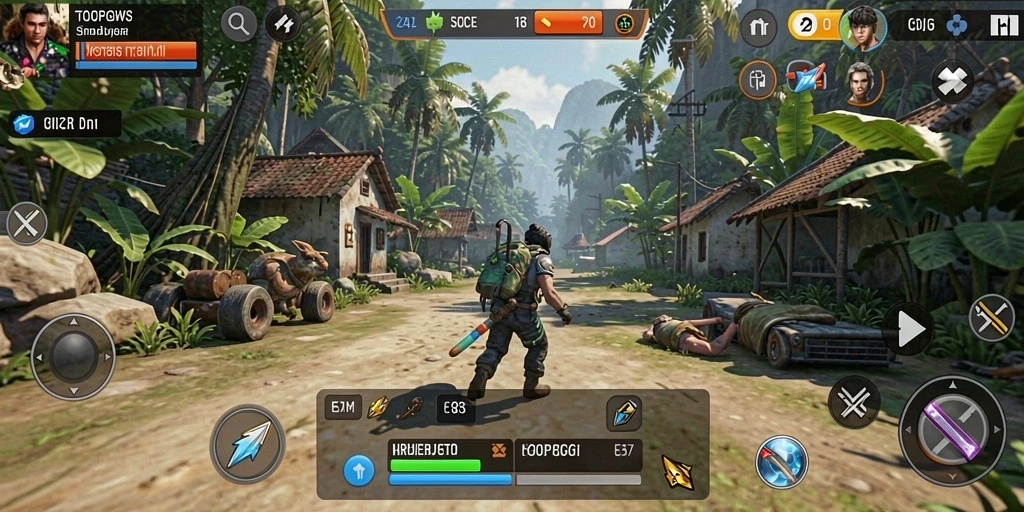 Gameplay TOOPGWS yang menampilkan interaksi sosial dan kehidupan sehari-hari.